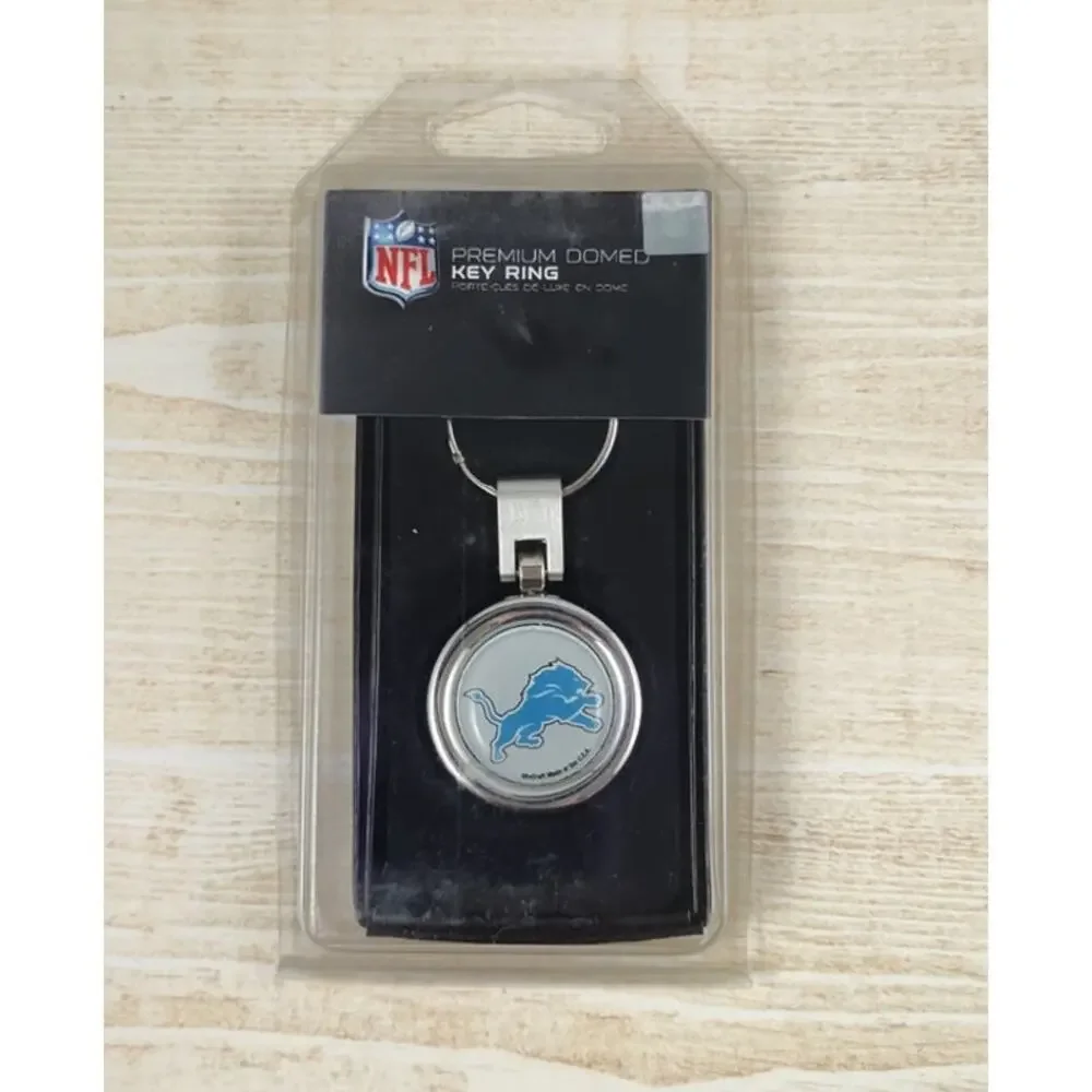 Detroit Lions WinCraft Premium Domed Swivel Key Ring Keychain NFL Gift